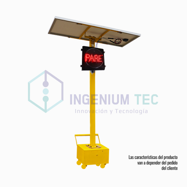 Semáforo Pare y Siga led de 300mm IP65 Portátil